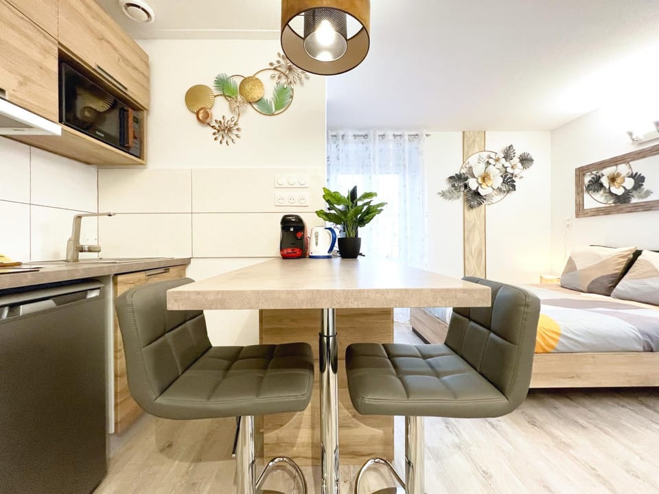 L 'Éclat Doré - Studio - Proche Gare - 2 P Apartment in Switzerland