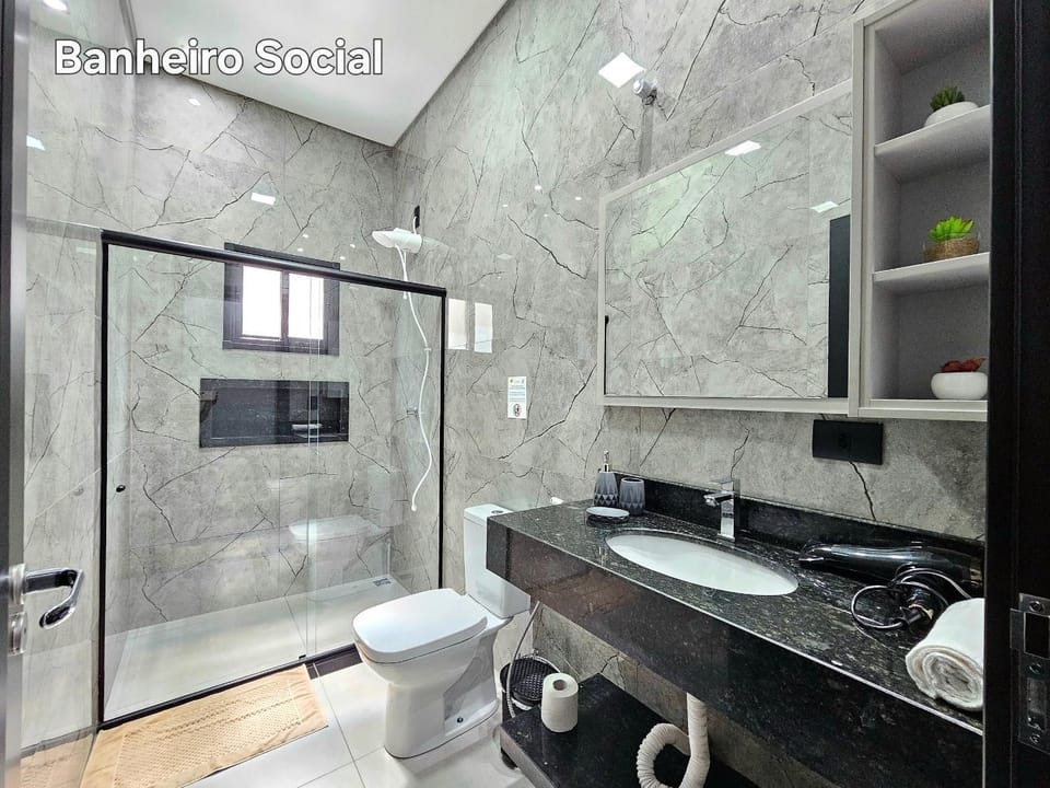 Casa 02 Nova com lazer TOP 10 min Paraguai House in Foz do Iguaçu
