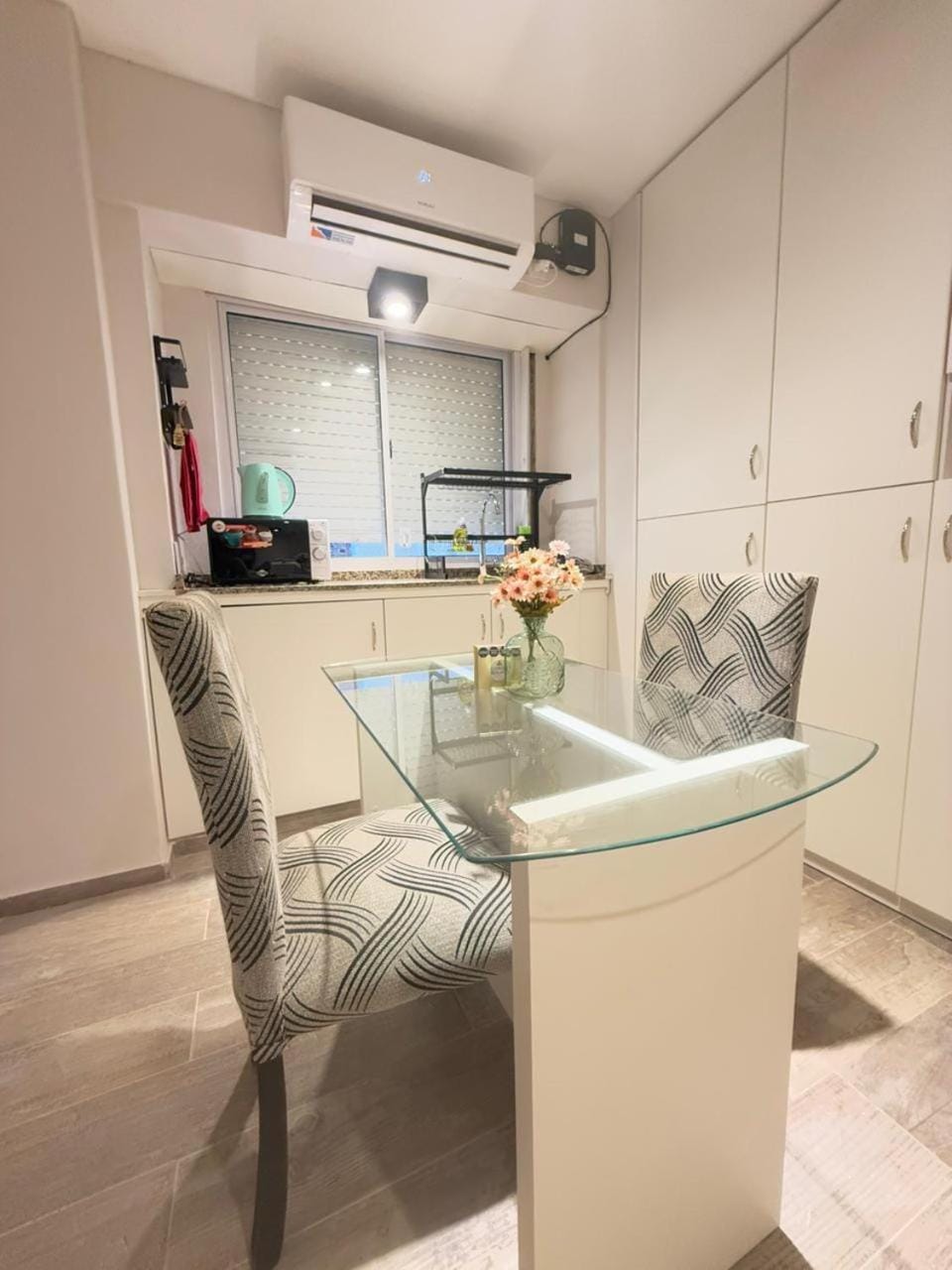 Seating area, Dining area, minibar, air conditioner
