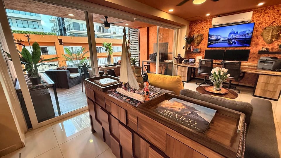 TV and multimedia, Balcony/Terrace, Living room, Seating area