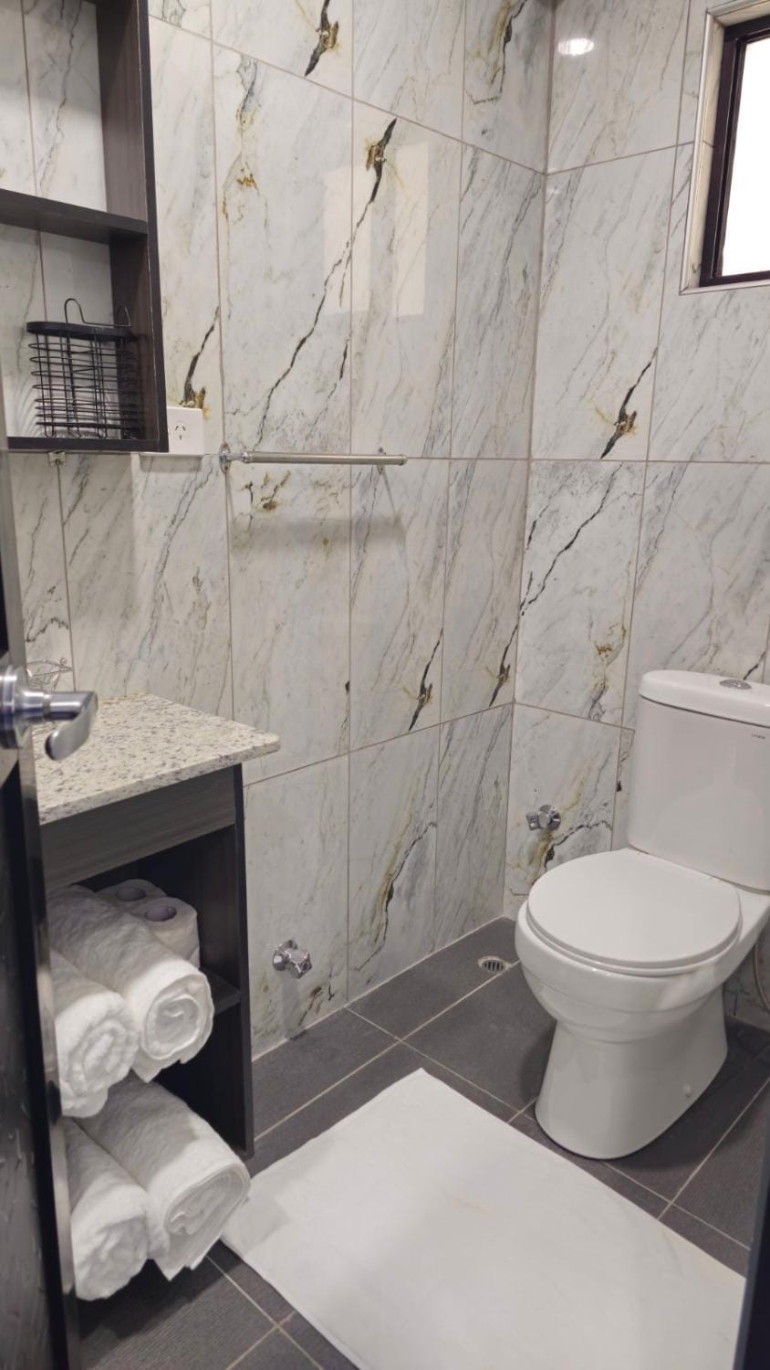 Shower, Toilet, Bathroom, towels