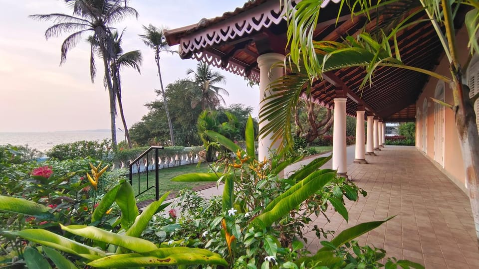 Natural landscape, Garden, Garden view, Sea view