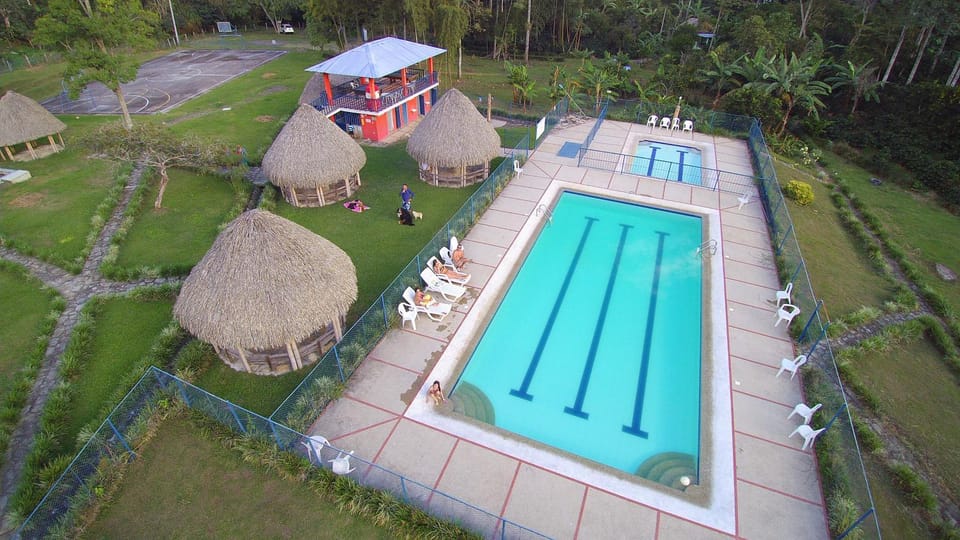 Bird's eye view, Swimming pool