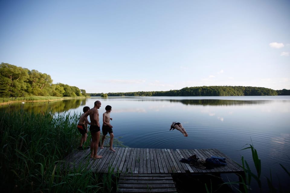 Natural landscape, Lake view