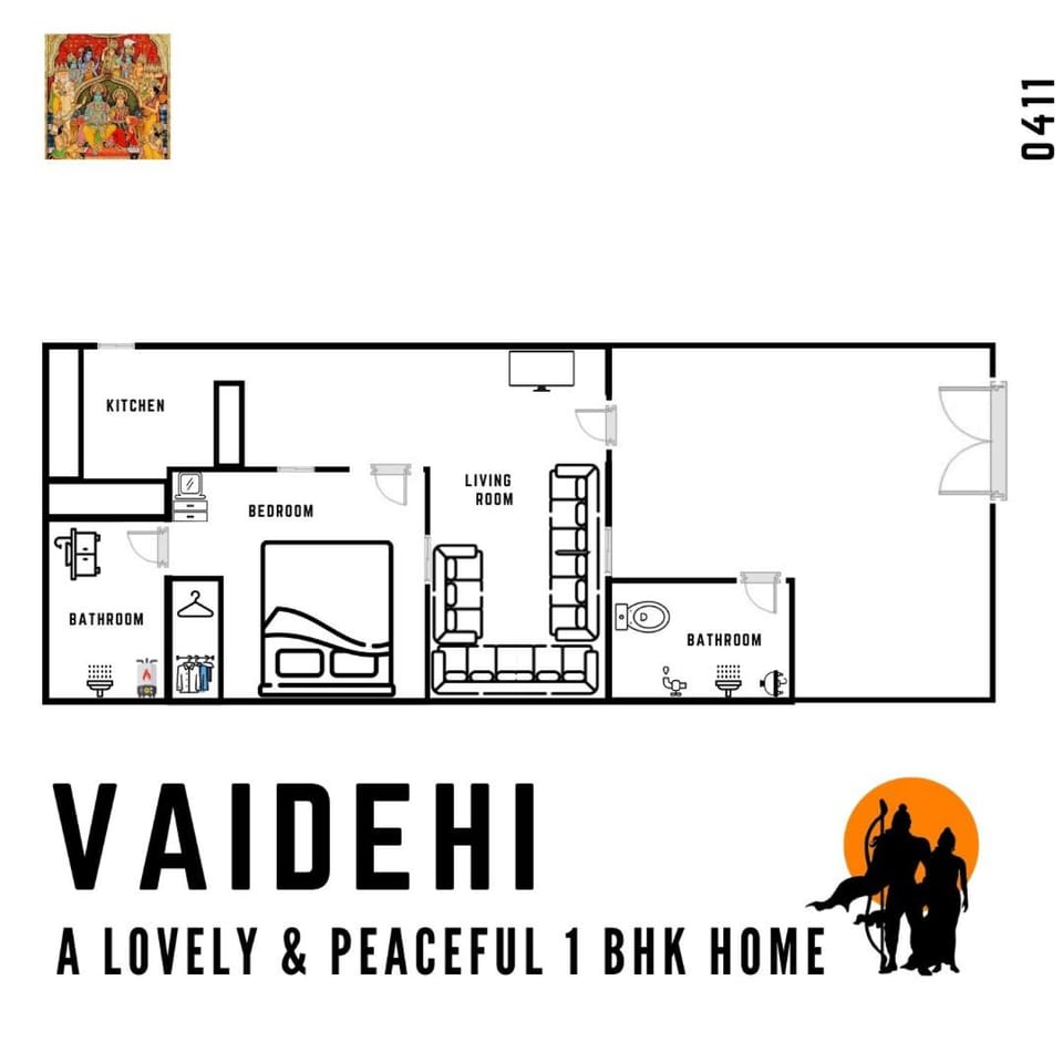 Vaidehi - A lovely & peaceful 1 BHK Home Apartment in India