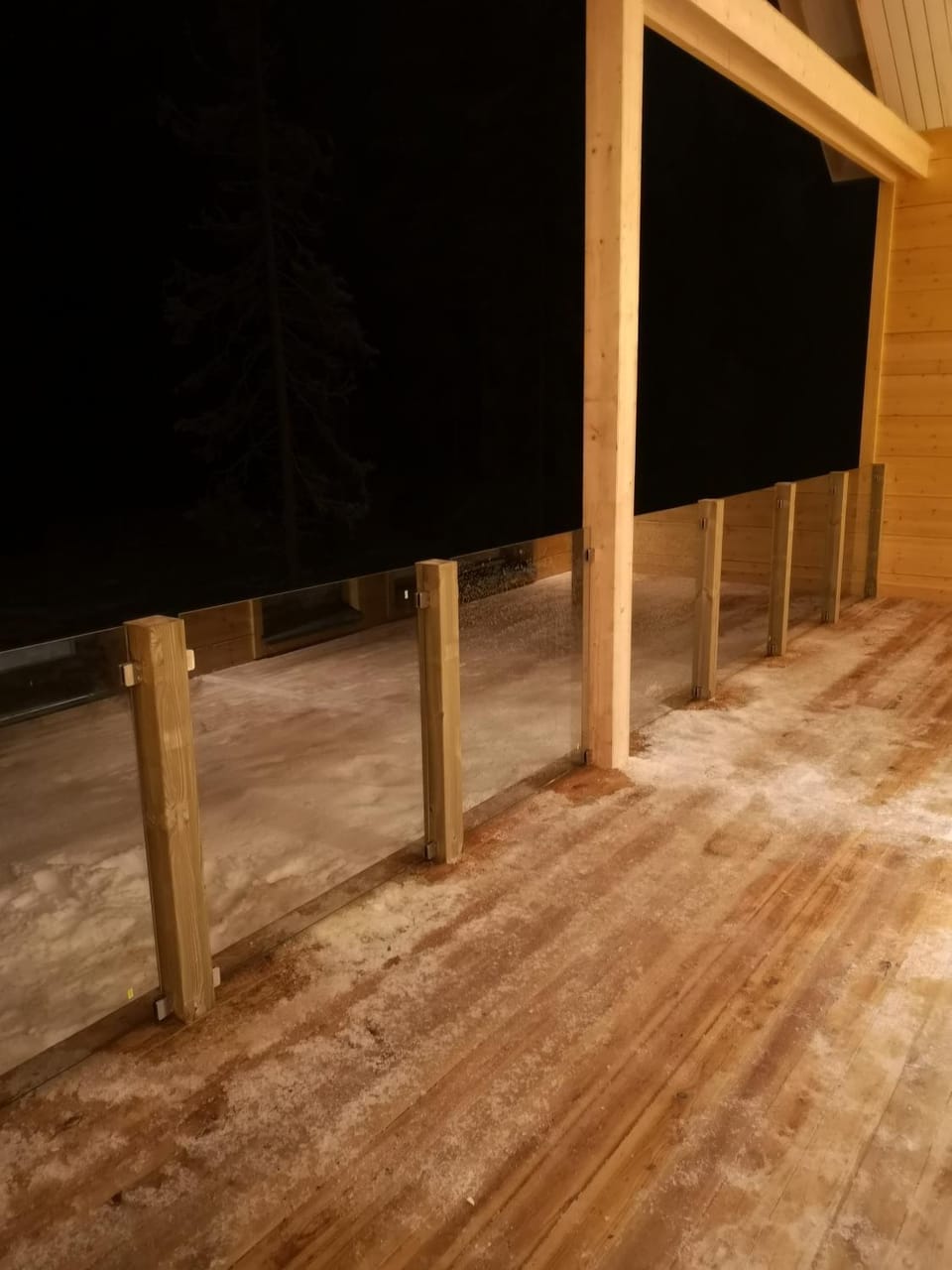 Night, Winter, Balcony/Terrace