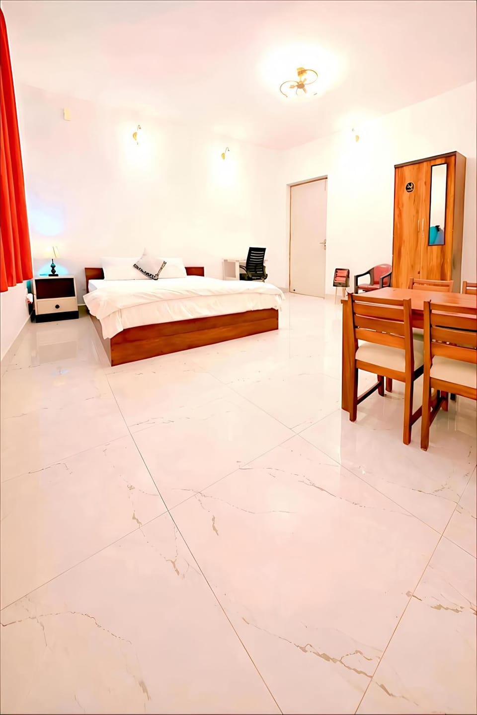 Bed, Photo of the whole room, Bedroom, wardrobe