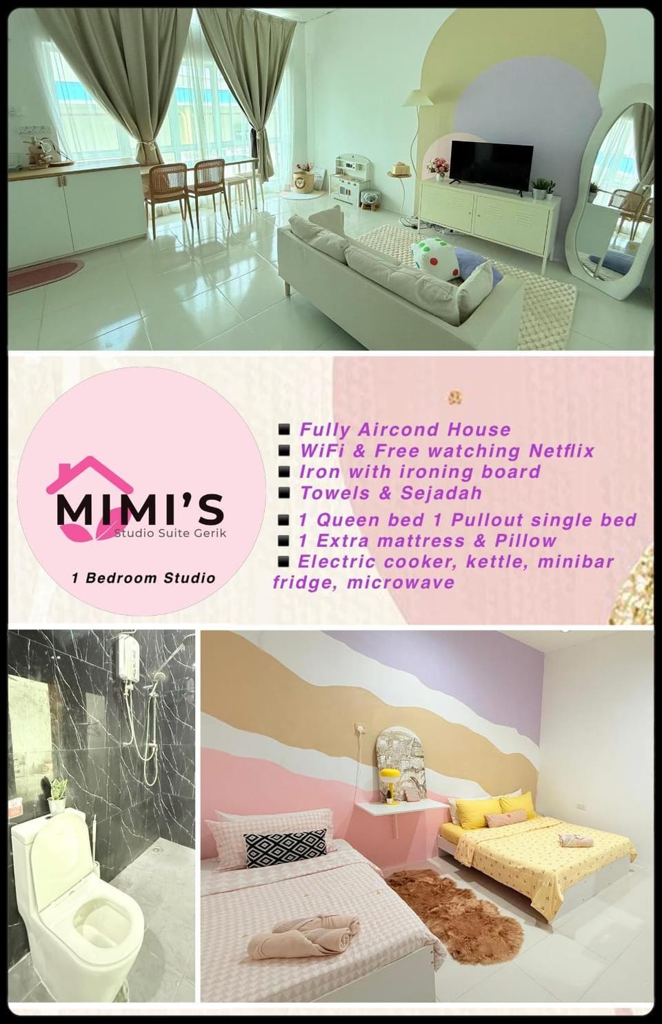 Mimi 1 Bedroom Studio House Homestay Apartment in Perak