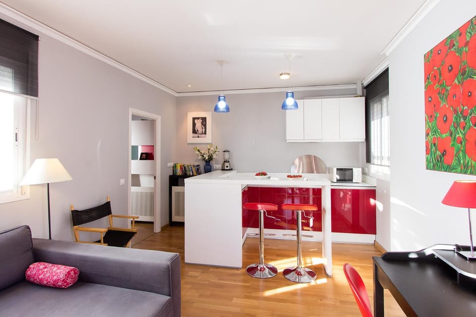 Kitchen or kitchenette, Living room