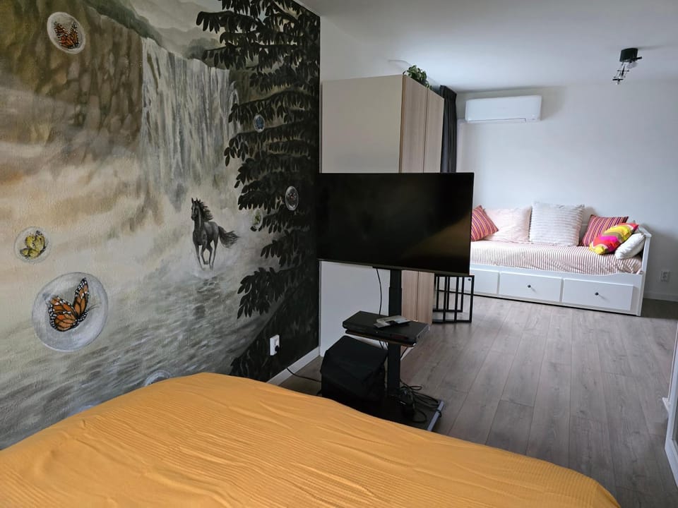 Bed, TV and multimedia