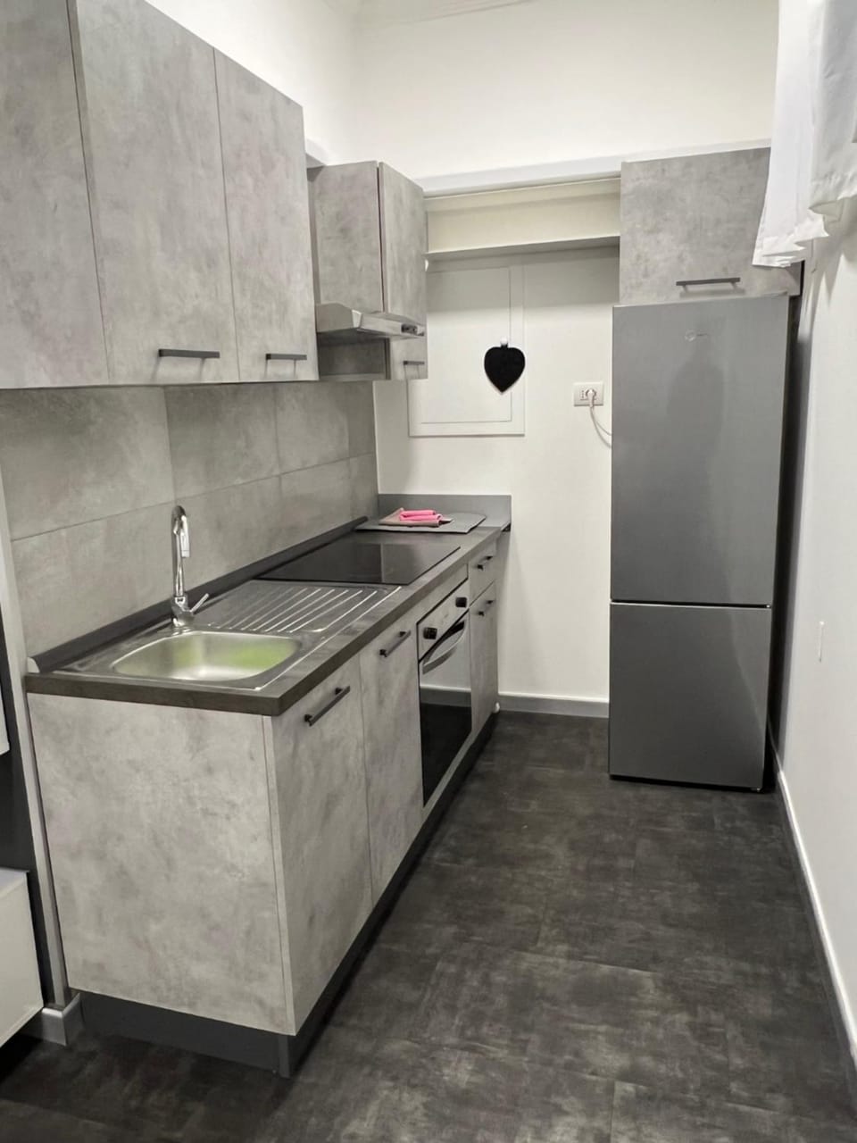Kitchen or kitchenette, oven, stove
