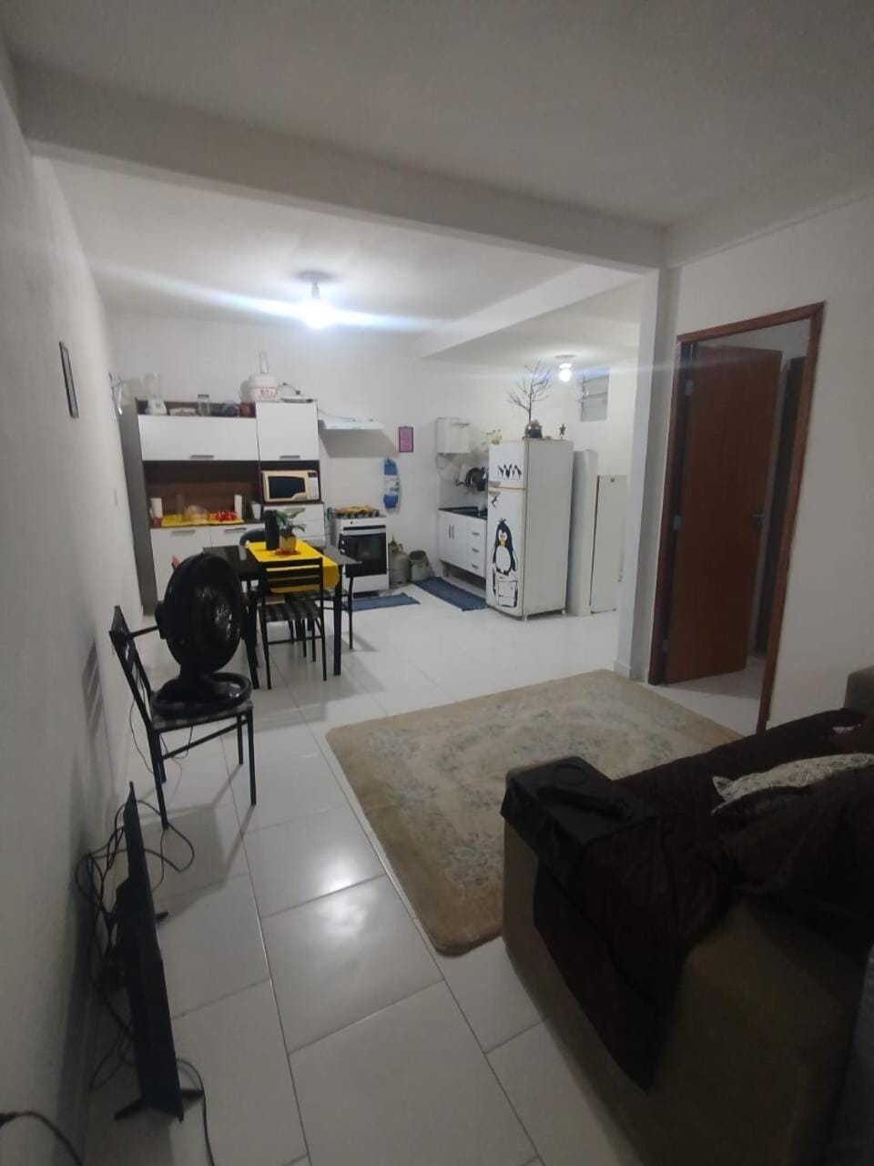 Kitchen or kitchenette, Living room, Dining area