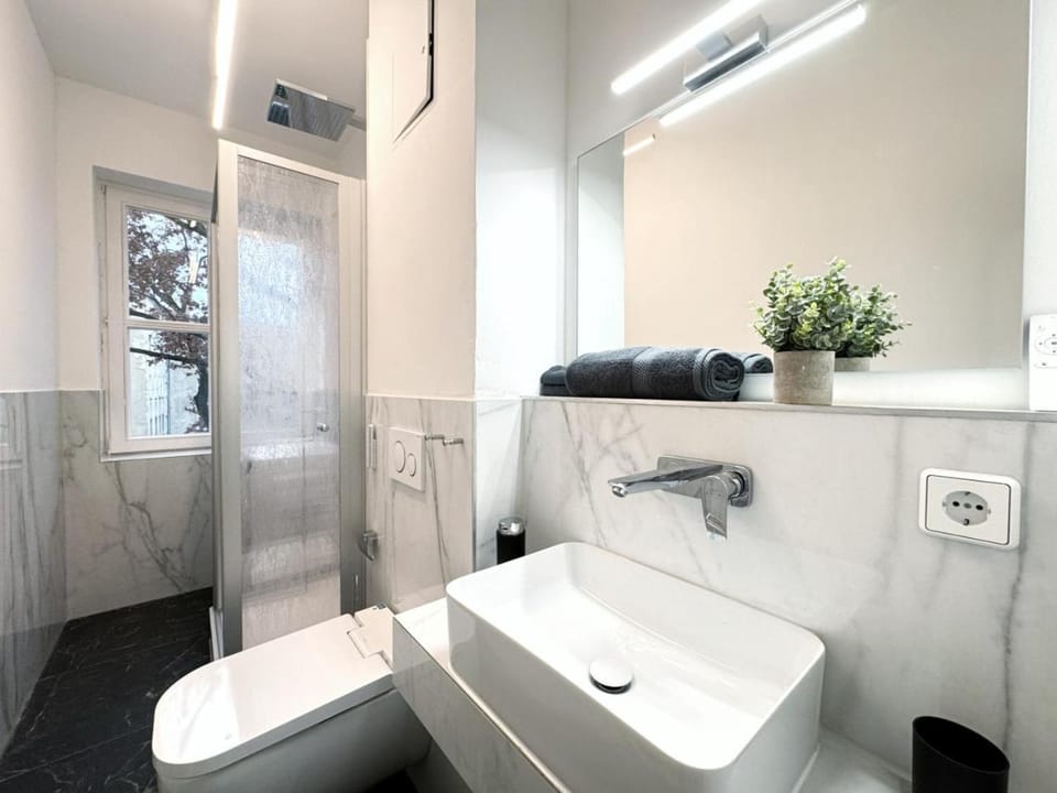 Shower, Toilet, Bathroom, towels