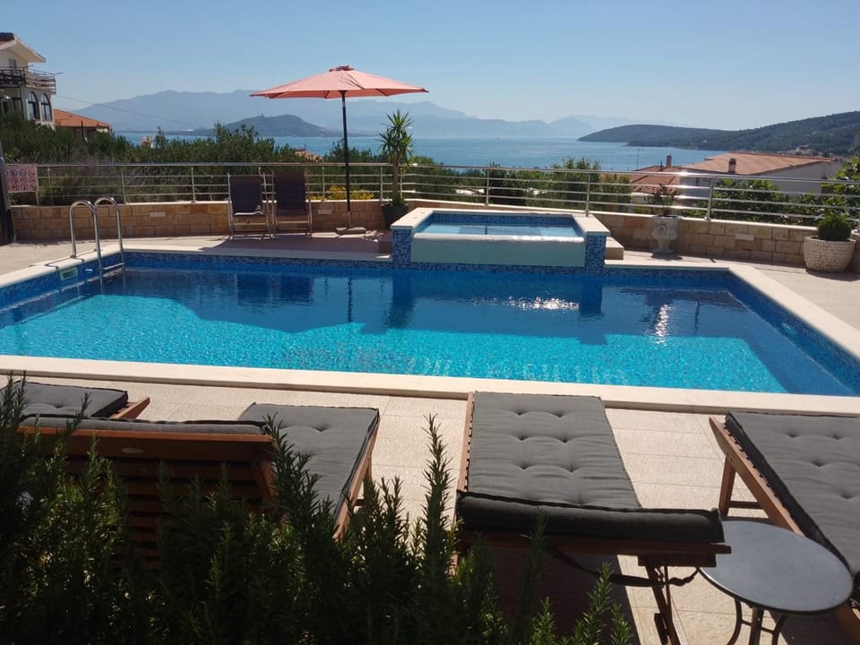 Natural landscape, Pool view, Swimming pool, sunbed