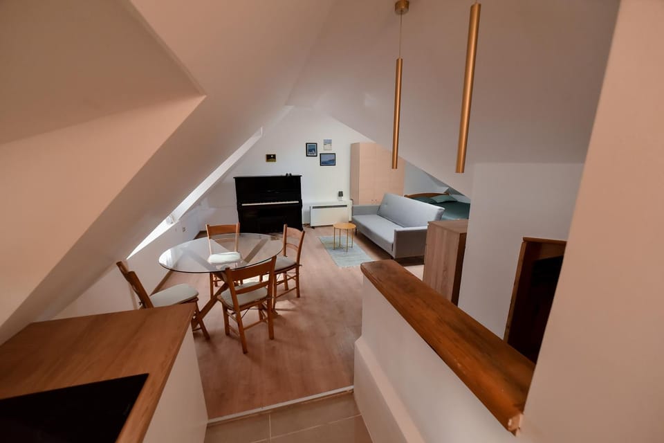 Living room, kitchen