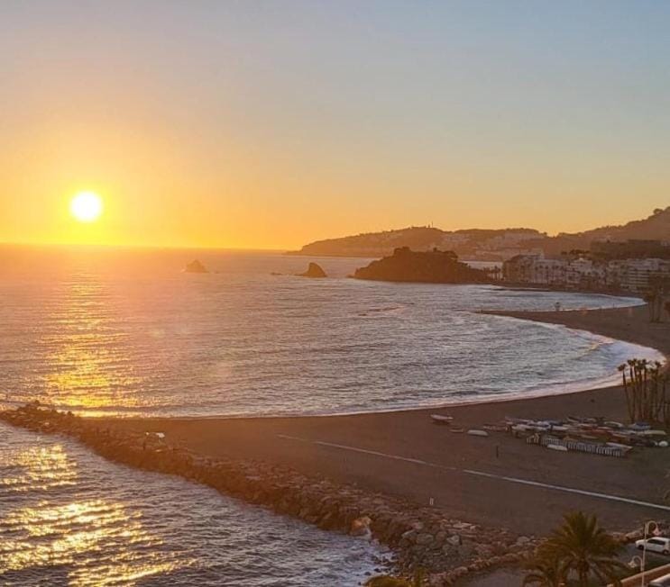 Nearby landmark, Day, Natural landscape, Beach, Mountain view, Sea view, Sunset