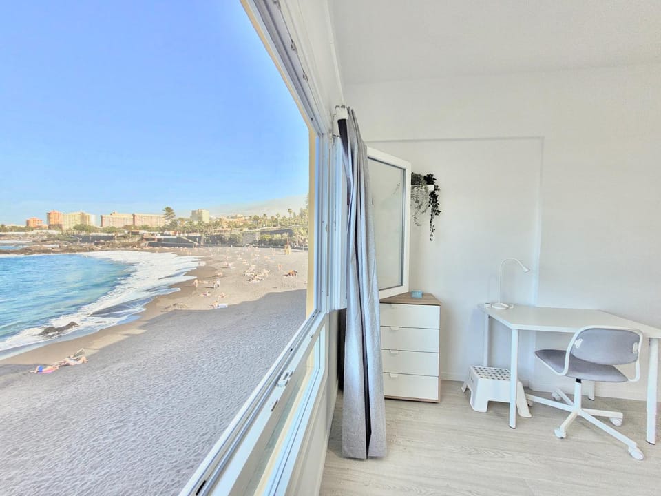 View (from property/room), Seating area, Beach, Sea view