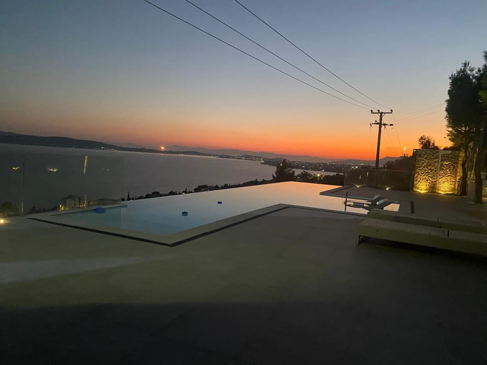 Swimming pool, Swimming pool, Sunset