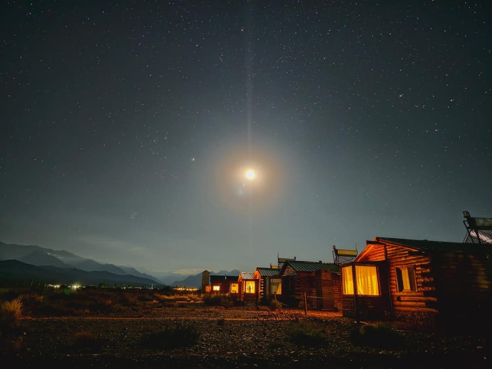 Night, Natural landscape, Mountain view