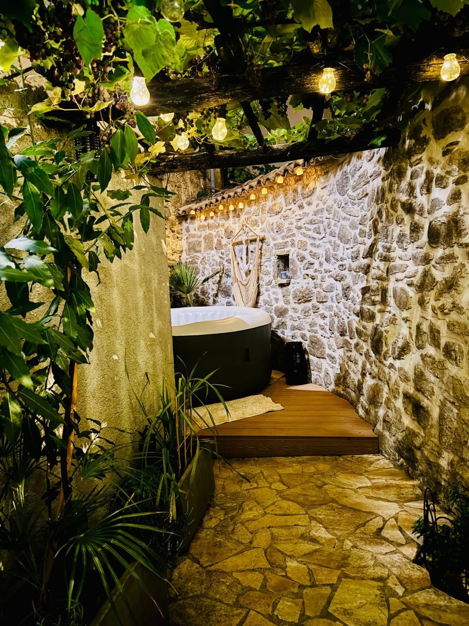 Patio, Hot Tub, Balcony/Terrace, Inner courtyard view