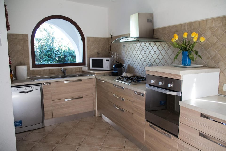 Kitchen or kitchenette, dishwasher, oven, stove
