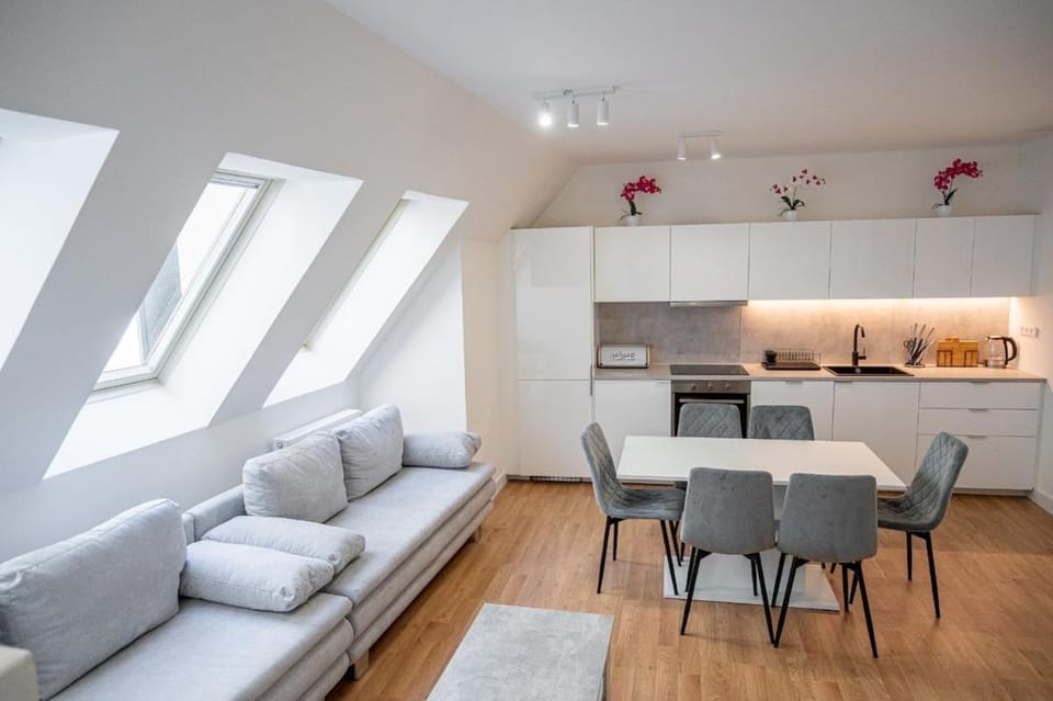 Kitchen or kitchenette, Living room, Seating area, Dining area, pet friendly, stove