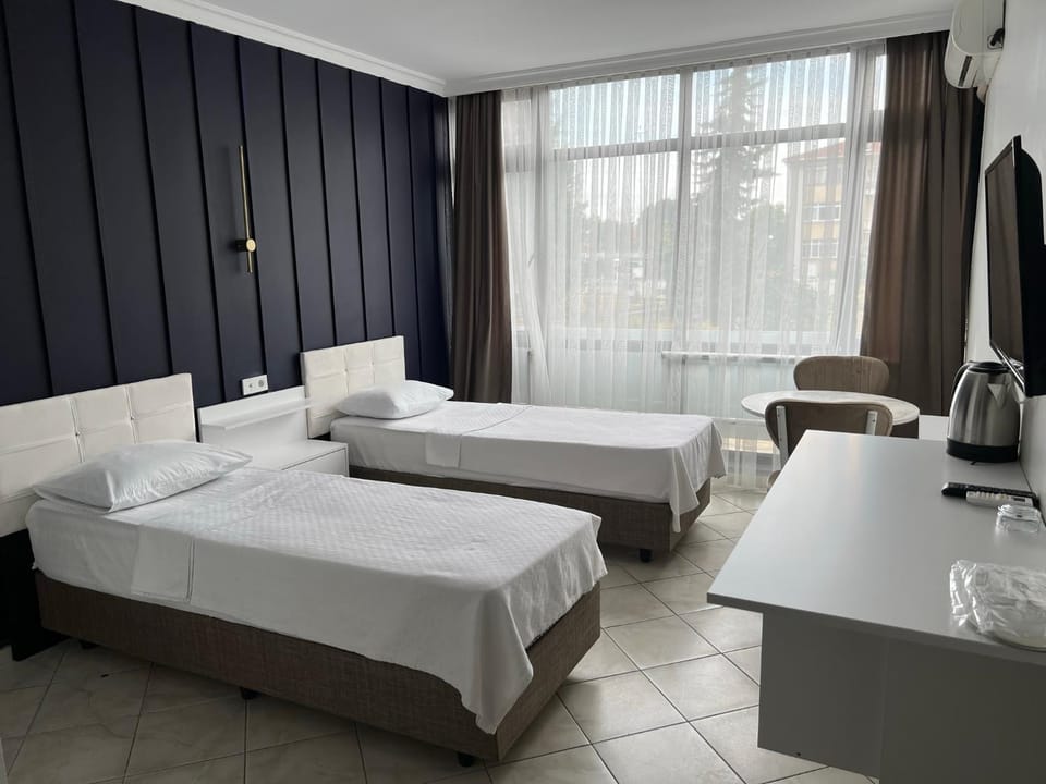 Bed, View (from property/room), Seating area, Bedroom
