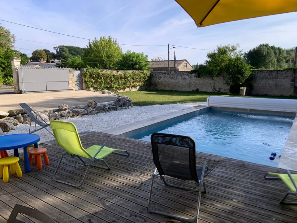 Patio, Garden, Swimming pool, Swimming pool, sunbed