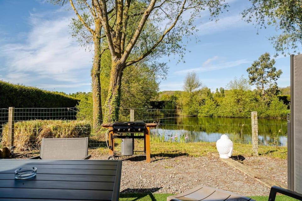 Natural landscape, Garden, Lake view