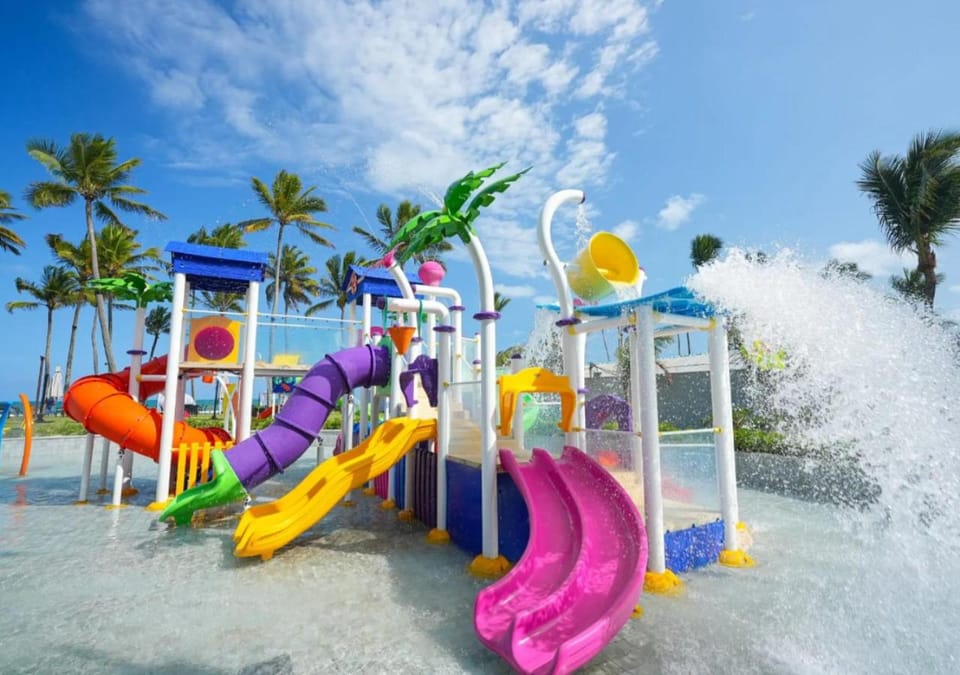 Children play ground, Aqua park, Pool view, Swimming pool