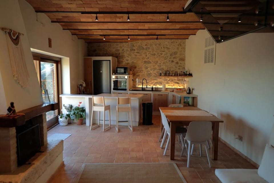 Kitchen or kitchenette, Living room, Seating area, Dining area, oven