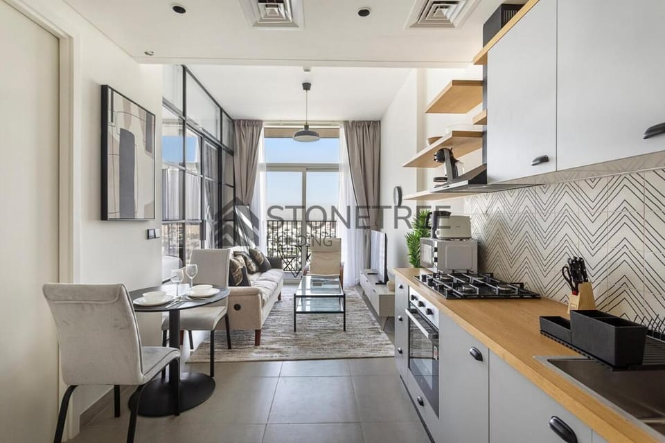 Bright 1BR at Collective Tower 1 Near Hills Mall Apartment in Dubai