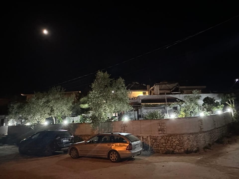 Property building, Night, Parking