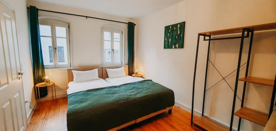 Bed, Photo of the whole room, Bedroom, towels, wardrobe