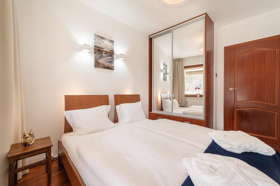 Bed, Photo of the whole room, Bedroom, towels, wardrobe