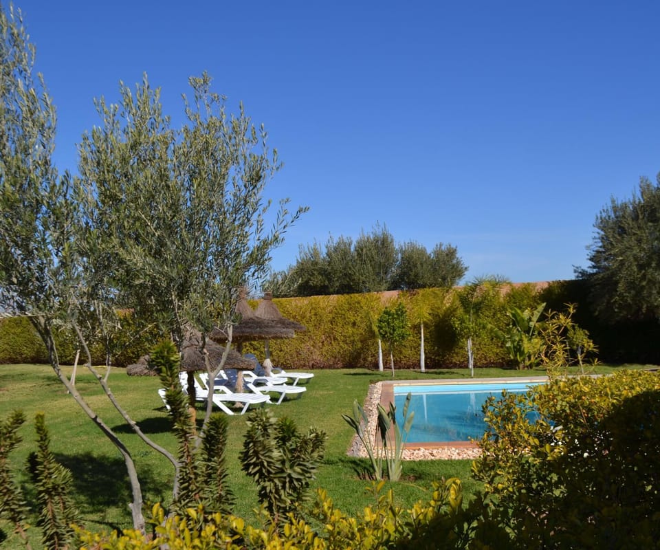 Spring, Day, Garden, Garden view, Pool view, Swimming pool, sunbed