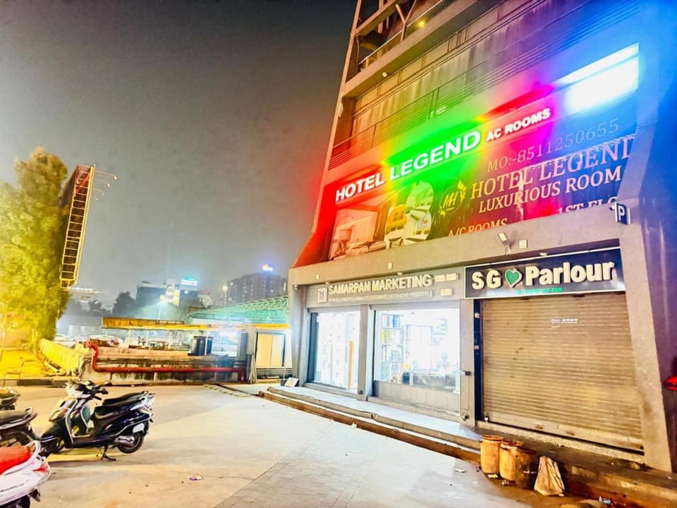 Property building, Night, Street view