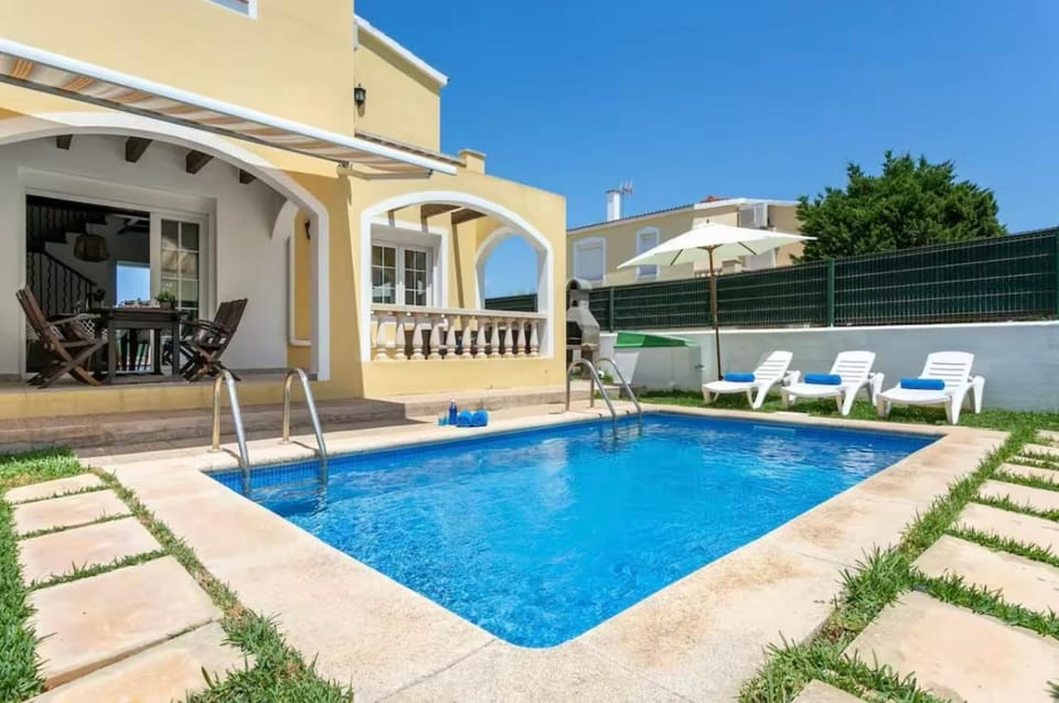 Property building, Patio, Pool view, Swimming pool