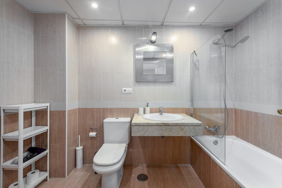 Bathroom, Living room