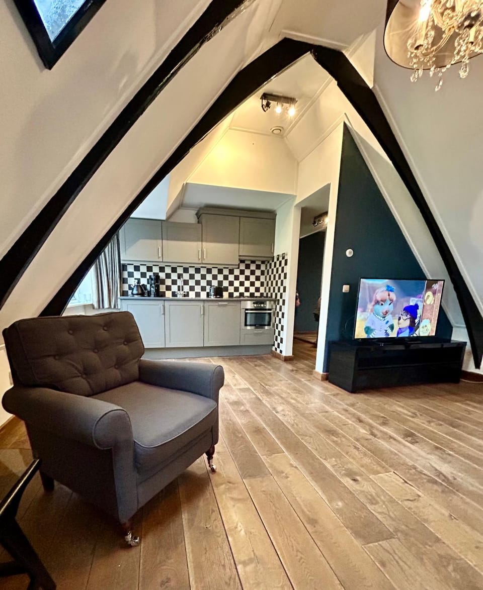 Living room, kitchen