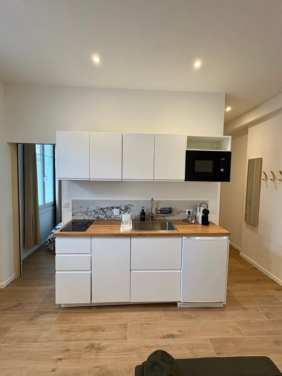 Kitchen or kitchenette, dishwasher, minibar, stove