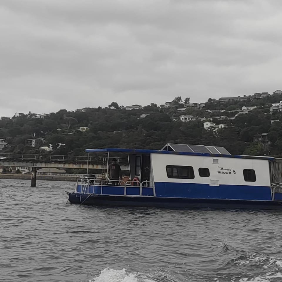 The Little Mermaid Knysna houseboat Docked boat in Knysna