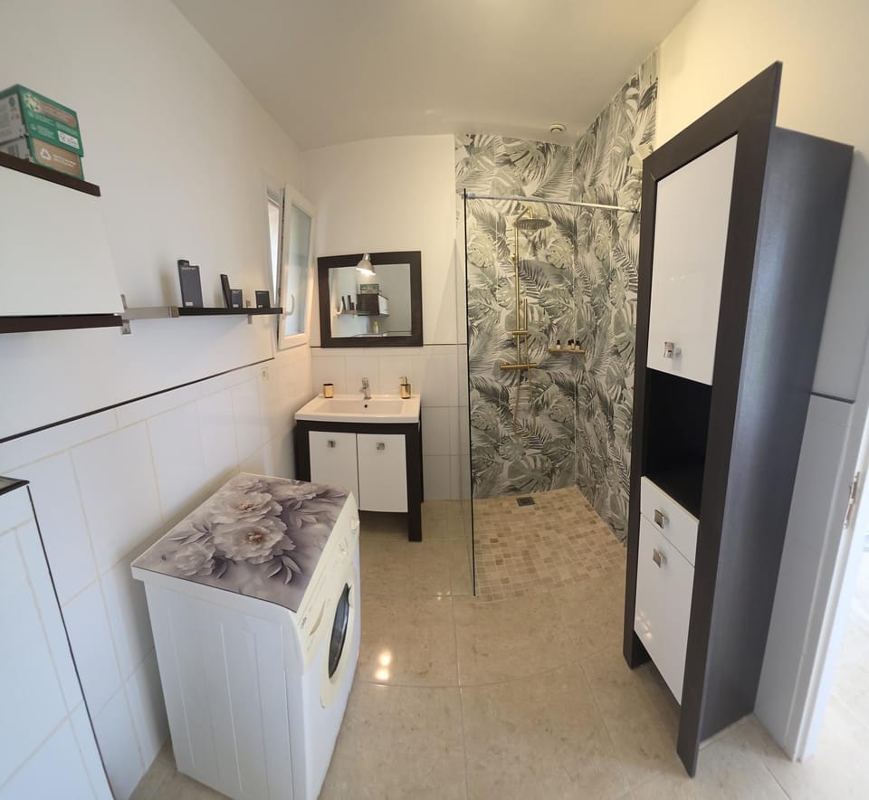 Shower, Bathroom, washing machine