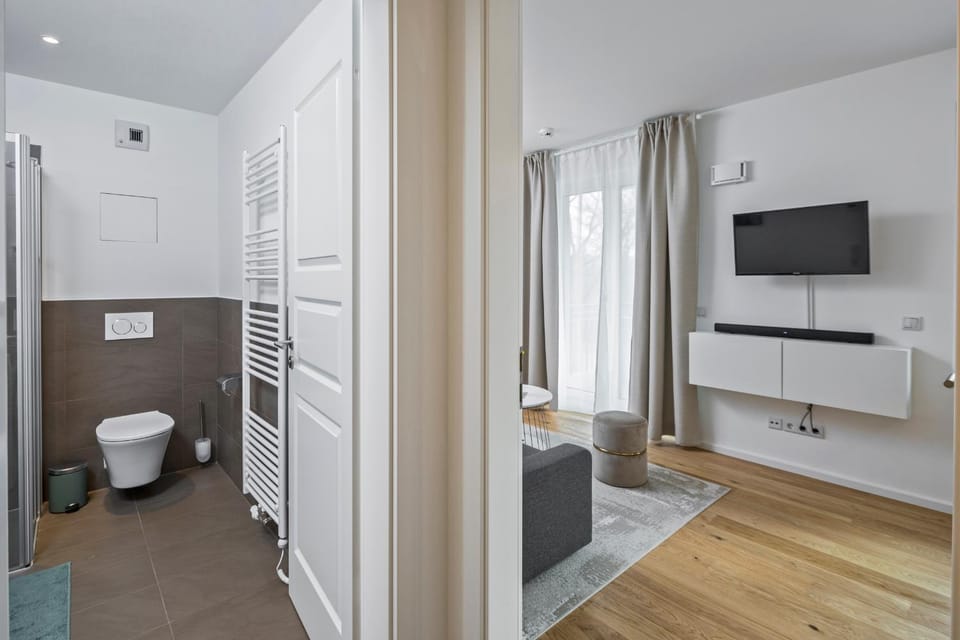 Bathroom, Living room