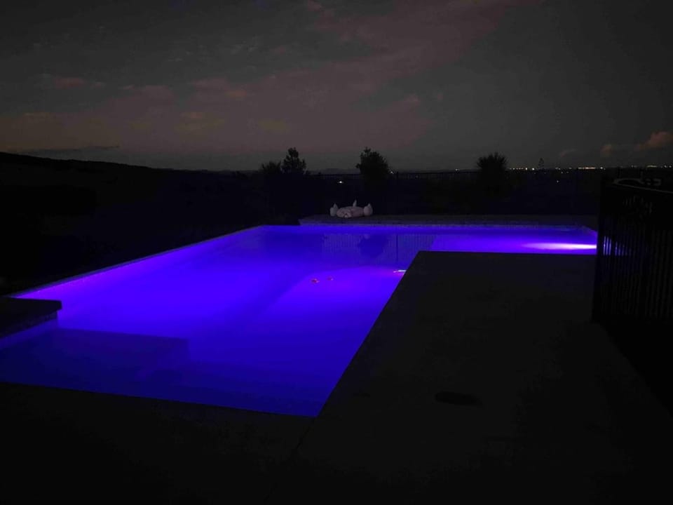 Night, Swimming pool, Swimming pool