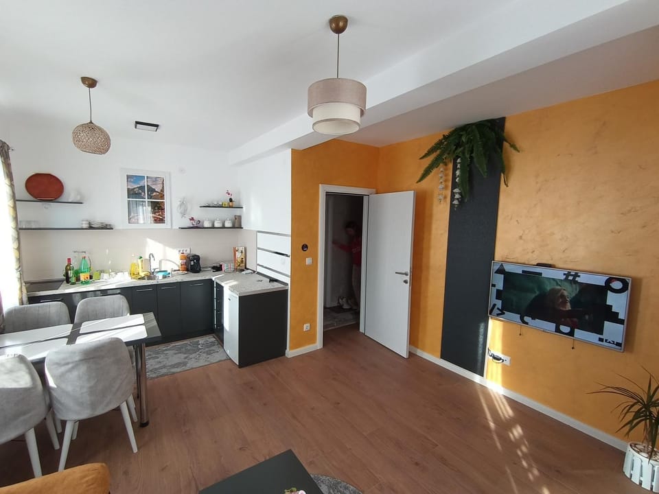 Kitchen or kitchenette, Living room