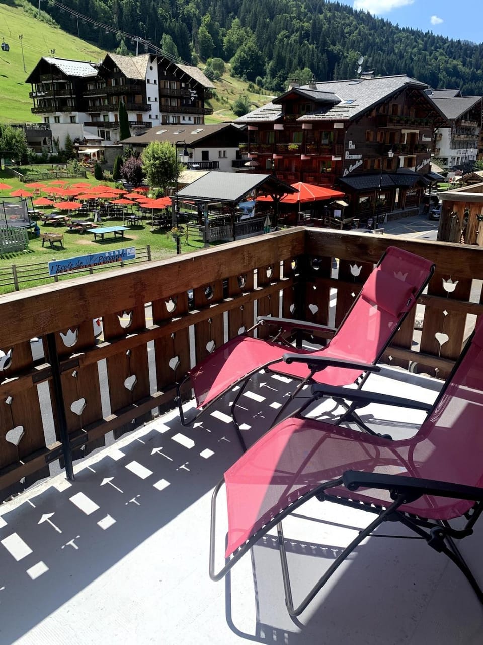 Patio, Spring, Day, Natural landscape, View (from property/room), Balcony/Terrace, Mountain view, sunbed