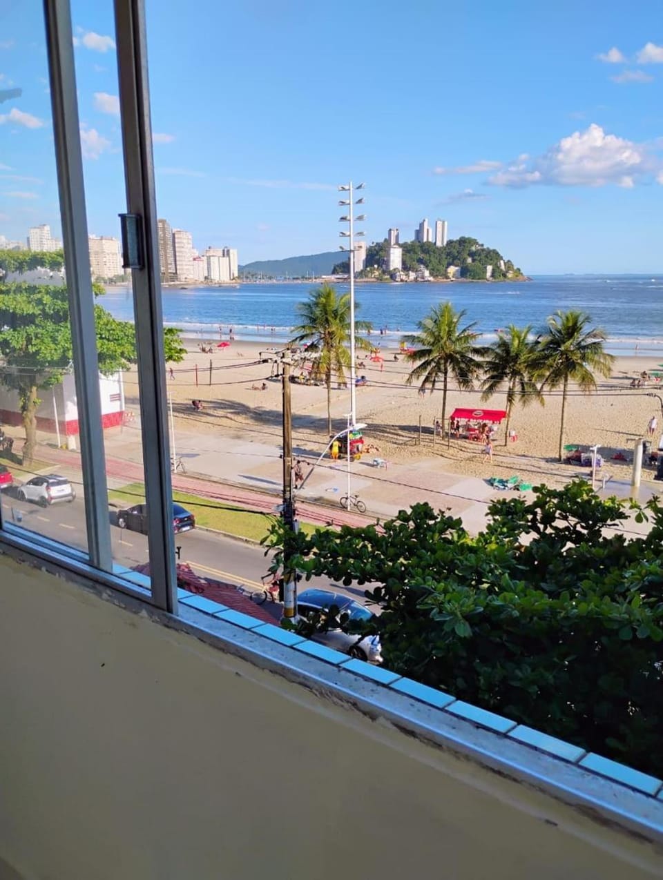 Apartamento de frente a praia com vista para o mar Apartment in Santos