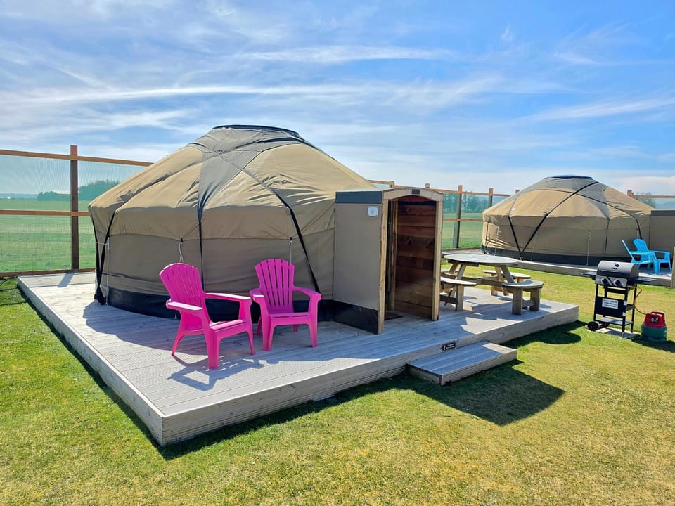 Rainbow's End Yurts Luxury tent in Scotland