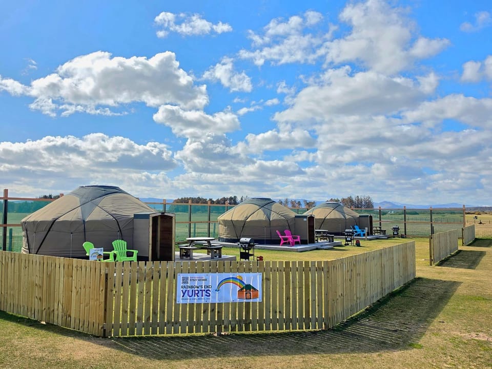Rainbow's End Yurts Luxury tent in Scotland